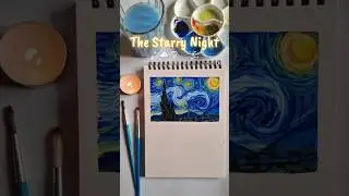 ‧₊˚ ☁️&sdot;♡𓂃 ࣪ ִֶָ☾.🎨Recreating Van Gogh&rsquo;s The Starry Night Painting 💙