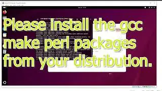 Пожалуйста, установите пакеты gcc make perl из вашего дистрибутива &mdash; Проблема решена