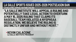 Section 2 rules La Salle baseball team in violation, issues postseason ban for 2025-2026 for all La