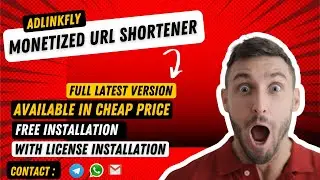 [Full Latest Version] AdLinkFly - Monetized URL Shortener (In Cheap Price)
