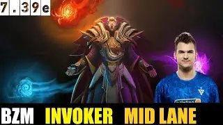 🤯 BZM [INVOKER] MID 7.39e - DOTA 2 HIGHEST MMR MATCH#dota2    #dota2gameplay