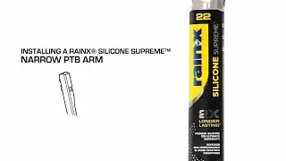 Щетка стеклоочистителя Rain X Silicone Supreme узкая, установка PTB