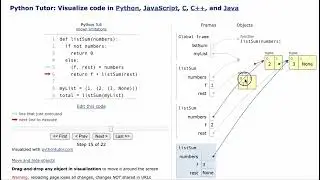 moving and hiding objects [pythontutor.com]