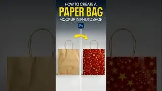 How to create a paper bag mockup in adobe photoshop #paperbagmockup #amgraphix #paperbag #photoshop