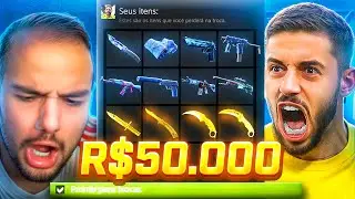 Ganhei R$50.000 na conta do K9 do G3X e montei seu INVENTÁRIO AZUL no CS:2 🤯💸 ( Parte 3 )