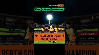 BBL FINAL MOMENT 🏆💥✨ Perth scorchers champion of 2026 #youtubeshorts #bigbashleague #perthscorchers
