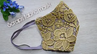 Diy breathable Lace mask|Scraps fabric|mask making ideas|Easy to make pattern|Maejam maaja