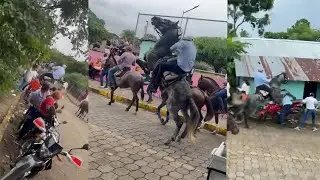 Viral 🎥 &iexcl;CAOS EN DESFILE H&Iacute;PICO! 🐎🔥📍 Managua, Nicaragua.