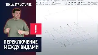 Tekla Structures // Переключение между видами модели