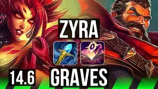 ZYRA vs GRAVES (JNG) | 70% winrate, 9/5/17 | KR Master | 14.6