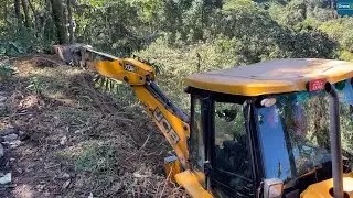 Mountain Narrow New Road construction-Part 2-for Logging Deck