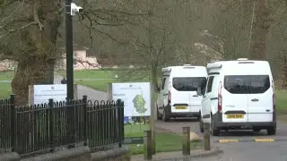 Unmarked vans arrive at former Windsor residence of ex-prince Andrew | AFP