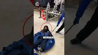 snow slide‼️😱 #shorts #slide #funny