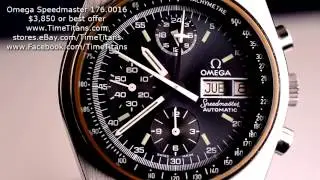 Omega Speedmaster 176.0016 Caliber 1045 Blue Grey Dial 39MM Original Polish Day Date