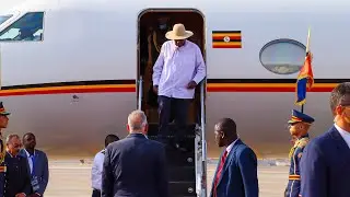 Museveni Arrives in Cairo to Meet President El-Sisi for Bilateral Talks