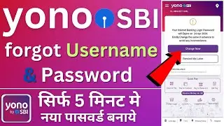 How to reset SBI yono app password | yono SBI forgot username and password | How to set yono MPIN