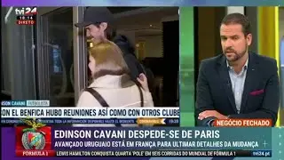 'Cavani j&aacute; &eacute; o segredo mais mal guardado do futebol mundial' - Rui Pedro Braz