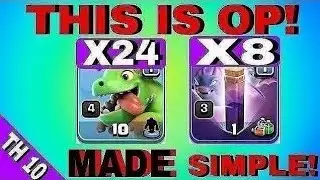 TH 10 Best Air Attack Strategy || baby dragon attack strategy || bat spell attack strategy