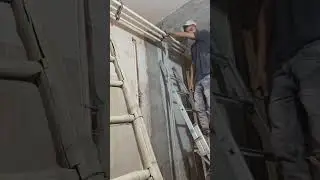 Water pipe installation under ceiling | Pipe installation at newly created Home | Pipe fixing