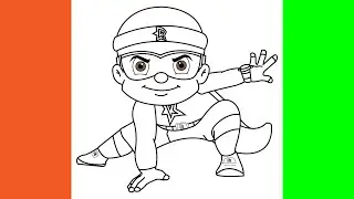How To Draw Mighty Raju  Drawing Tutorial for beginner | D4Drawing