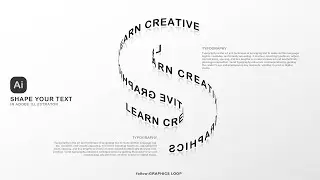 Create a 3D Text Flow Effect in Illustrator