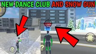 NEW SNOW GUN AND DANCE CLUB IN CITY || ROPE FROG NINJA HERO || HARSH IN GAME