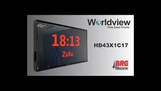 HD43X1C17 Worldview Time Zone Clock by BRG Precision Products
