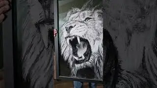 lion wall art #shorts