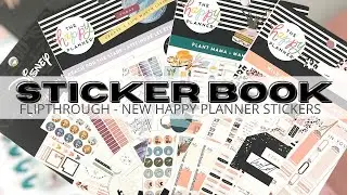 NEW STICKER BOOK FLIP THROUGH | HAPPY PLANNER