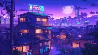 🎶 Lofi Hip Hop Beats for Focus, Study & Relax | 🌙 Late Night Rain Ambience | The Japanese Town