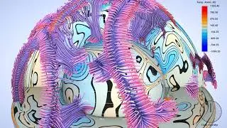 Hybrid rendering for interactive visualization of mantle convection