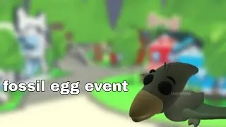 adopt me fossil egg release date+new fossil egg area location\adopt me roblox