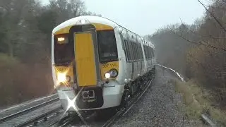 Brand New Thameslink 387118 + 387119 Pass Wivelsfield For Brighton