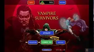 Vampire Survivors Gameplay part 1 - 4K 60FPS no commentary