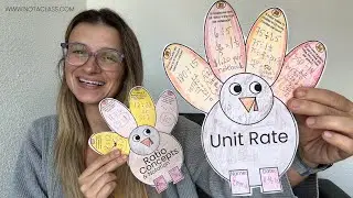 6th Grade Turkey Math Craft Tips | Thanksgiving Math Classroom Activities