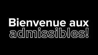 Bienvenue aux admissibles - ENSEA