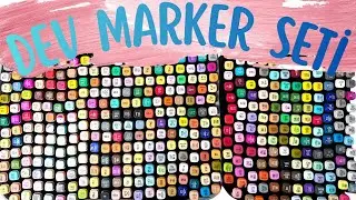 262 li DEV MARKER SETİ😍KUTU AÇILIMI - İNCELEME 🌸168 ile KARŞILAŞTIRMA