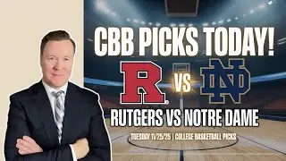 Rutgers Scarlet Knights vs Notre Dame Fighting Irish &ndash; CBB Pick l Tuesday 11/25/25 l Vernon&rsquo;s Picks