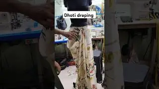 How to make dhoti  easy and simple stitching #ladiesfashion #dhotistyle #shortvideo