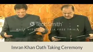 Imran Khan Oath Taking Ceremony At President House Islamabad