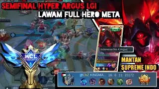 GAMEPLAY HYPER ARGUS VS HYPER YSS DI SEMIFINAL MCL - BUILD ARGUS PAKE WINTER - Mobile legend