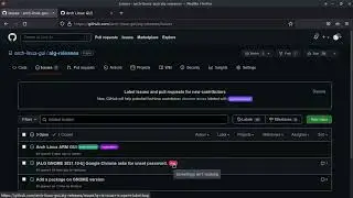 How to report issues or feature requests for Arch Linux GUI?