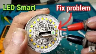 Cara memperbaiki lampu pintar led wireless smart bulb led wifi berkedip sekali kemudian mati total