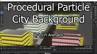 Procedural particle city Background