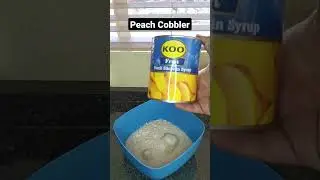 Peach Cobbler #peachcobbler #braai