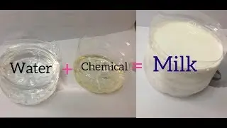 How to make fake milk water and chemical