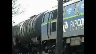 ET22-761 składem cystern i węglarek do Polic