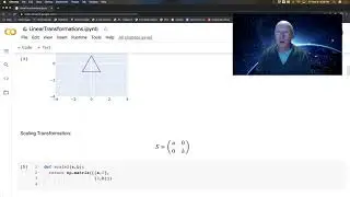 Python Videos 10c: Plotting and Exploring Linear Transformations -- Animated Scaling in 2D