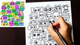 How to Draw Cute Doodles Step-by-Step | Draw With Me🎀