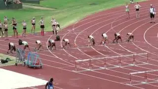100MH  H2 Samantha Johnson  14.06 +2.1  Sally Pearson Shield 2016